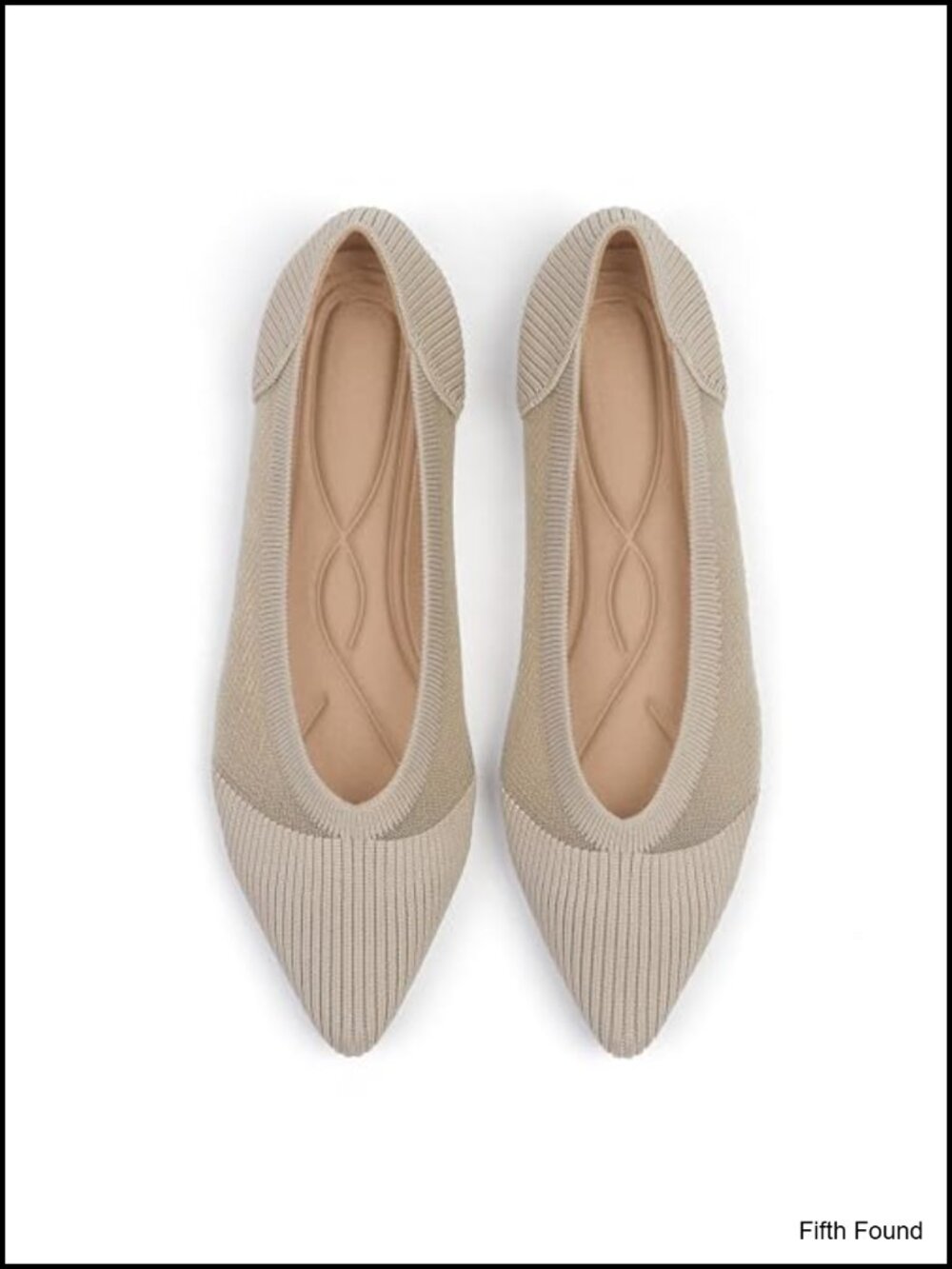 Women's Knit Ballet Flats Pointed Toe Comfortable Dressy Mesh Slip-On